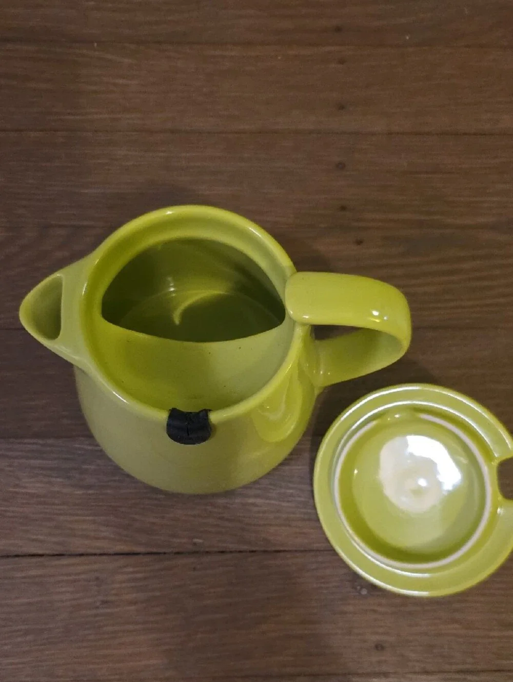 FORLIFE Ceramic Teabag Teapot with Lid and Handle in Bright Lime Green 12oz